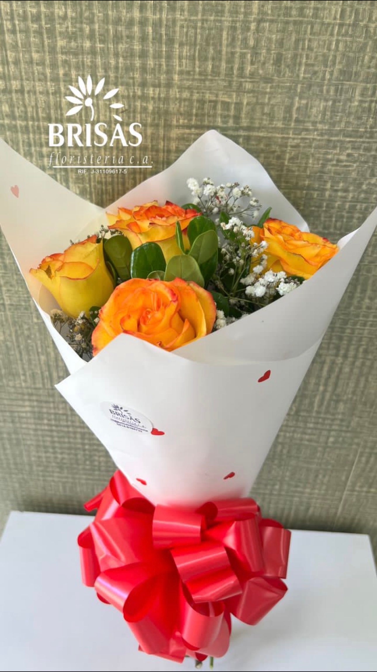 Bouquet de 4 rosas