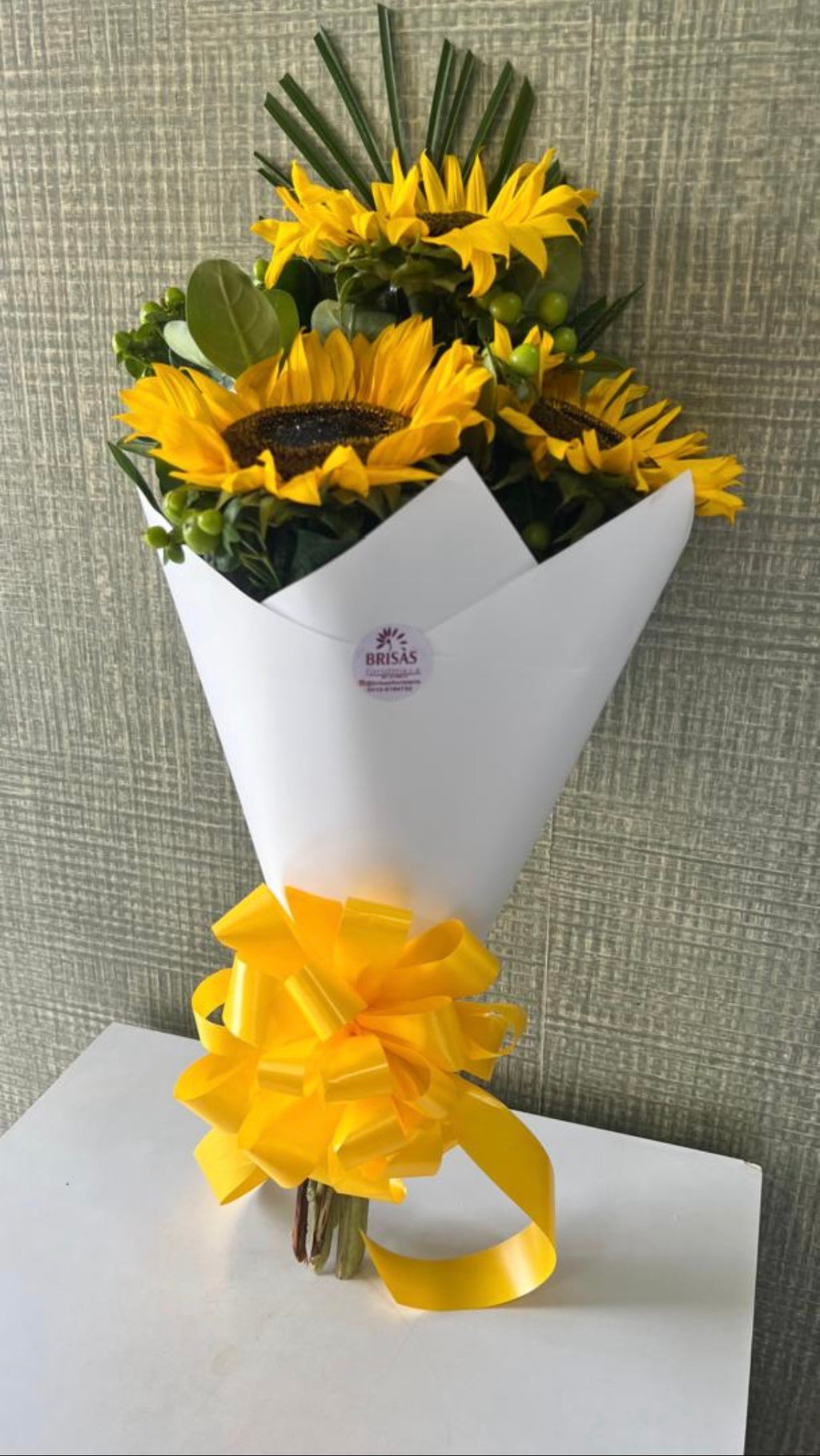 Bouquet 3 girasoles o gerberas