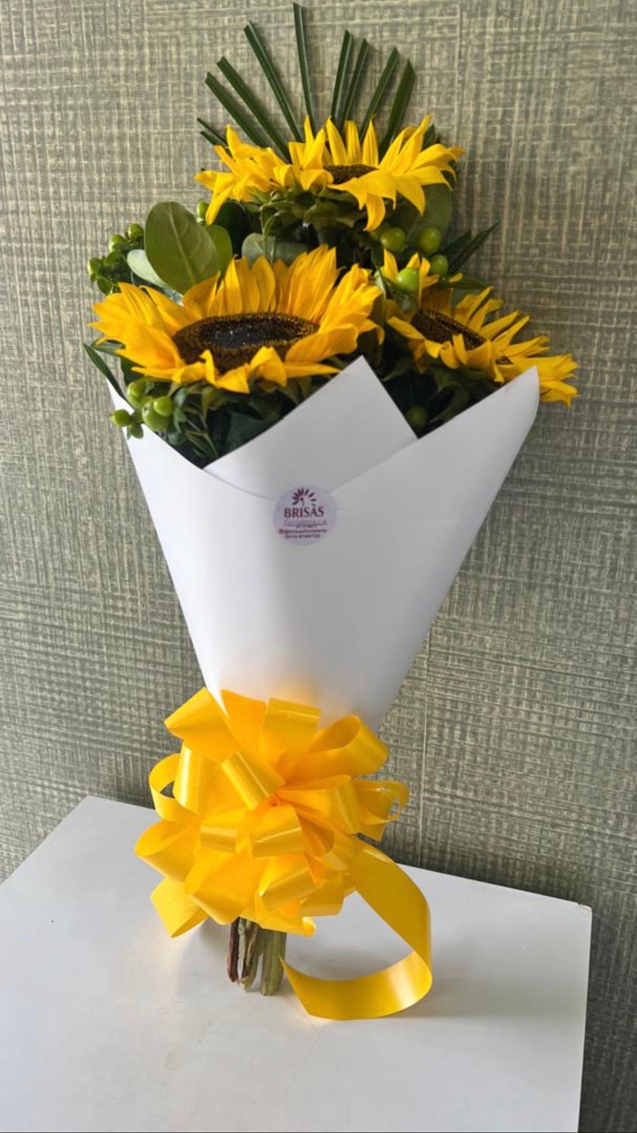 Bouquet 3 girasoles o gerberas