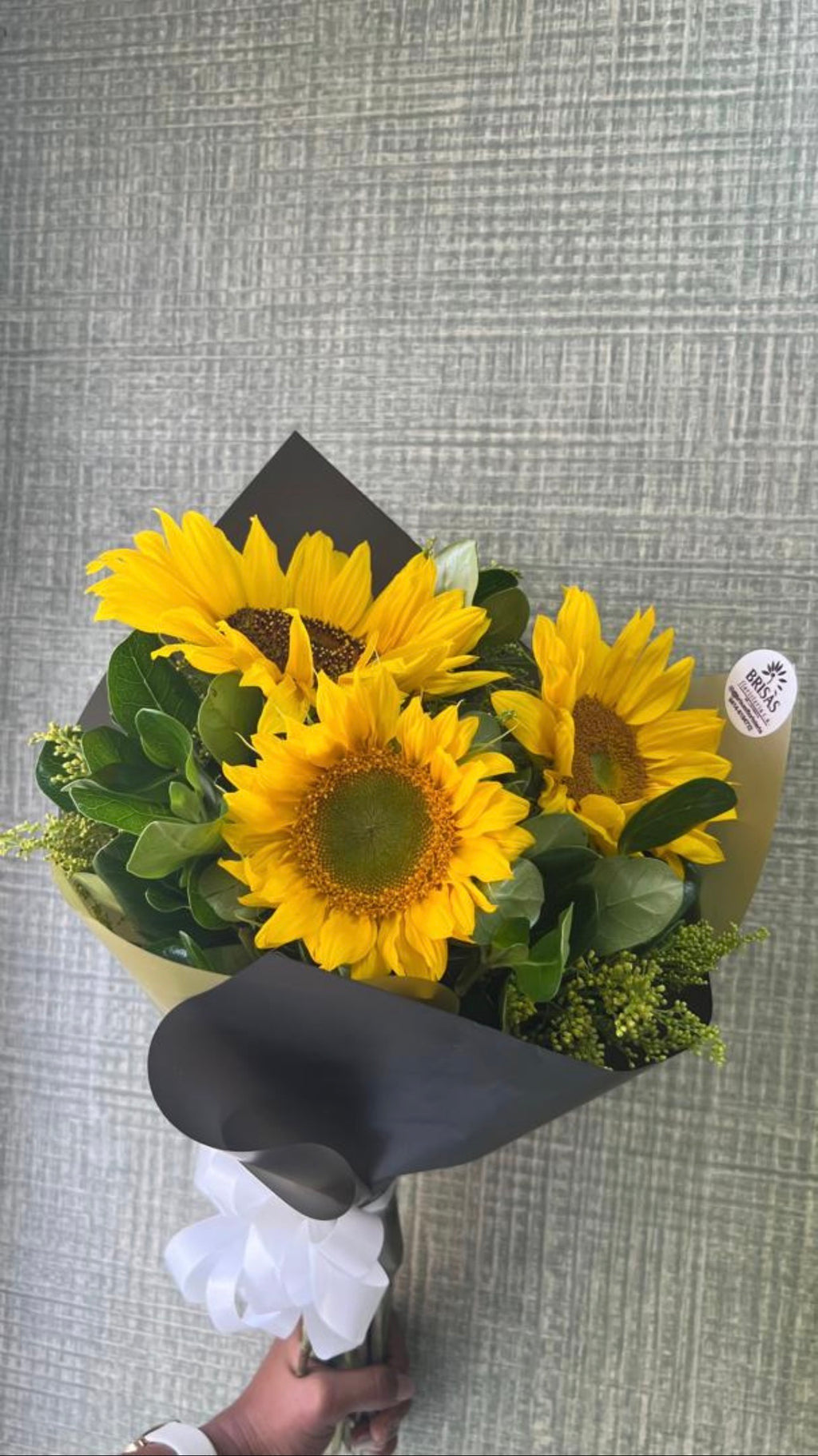 Bouquet 3 girasoles o gerberas