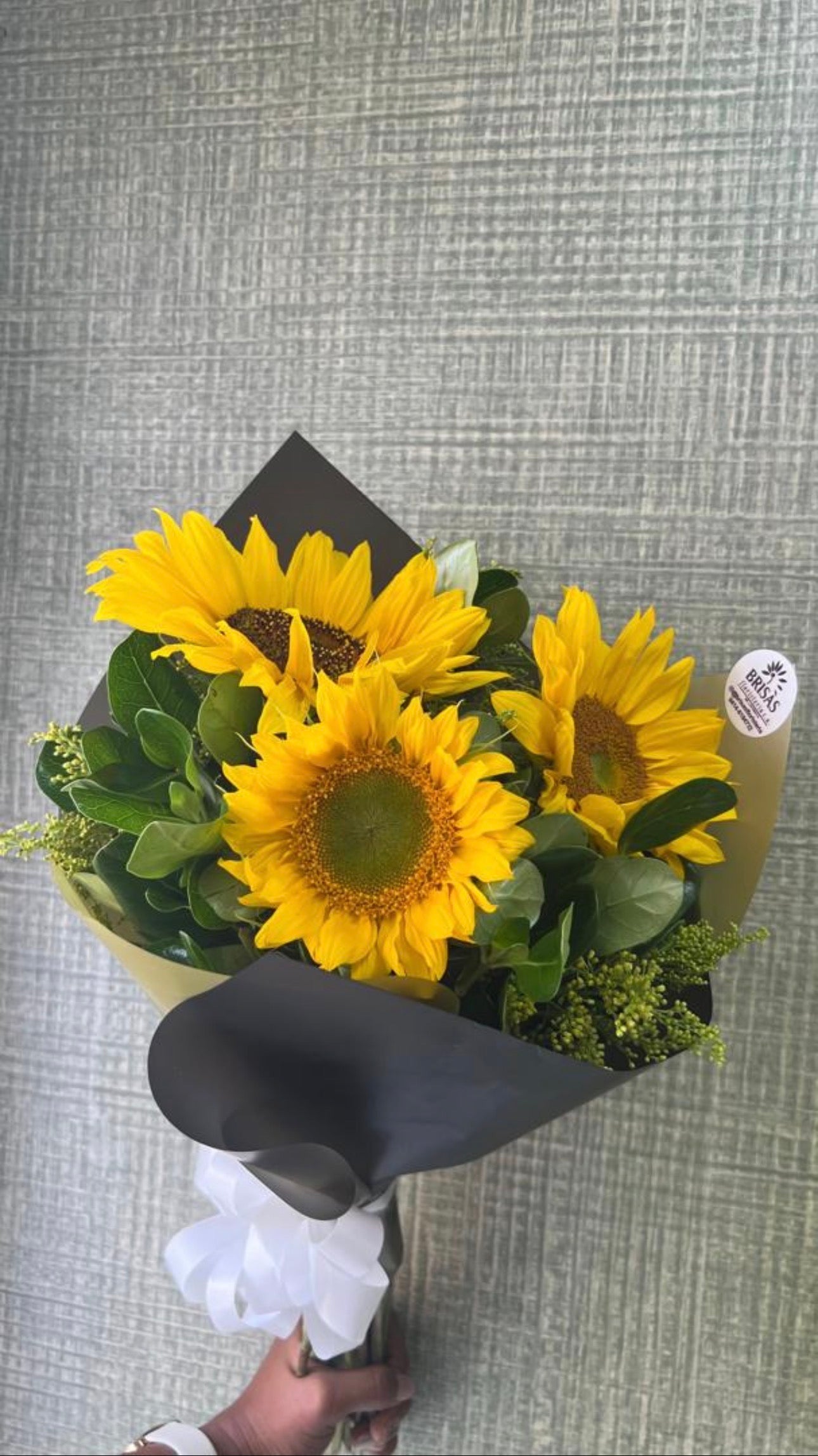 Bouquet 3 girasoles o gerberas