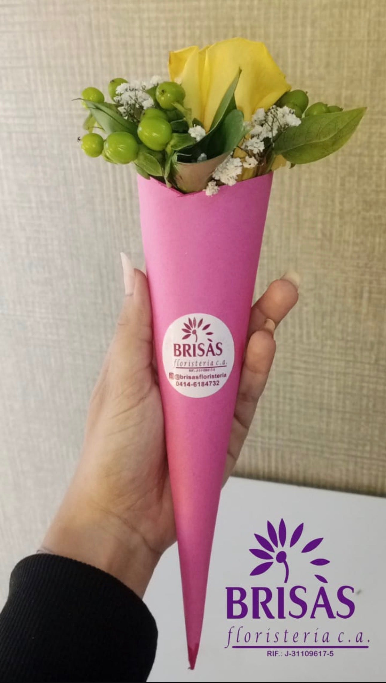 Bouquet de 1 rosa o clavel