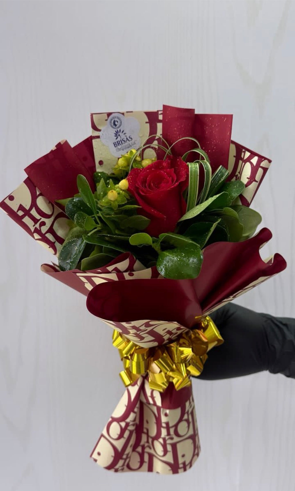 Bouquet de 1 rosa o clavel