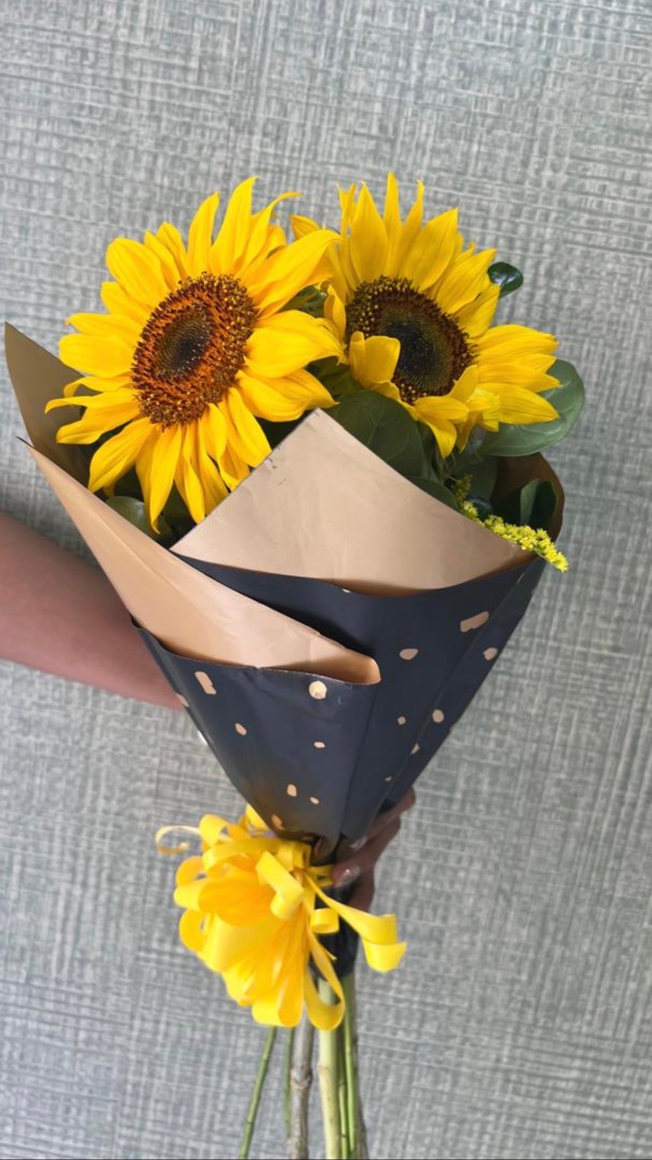 Bouquet de 2 girasoles o gerberas