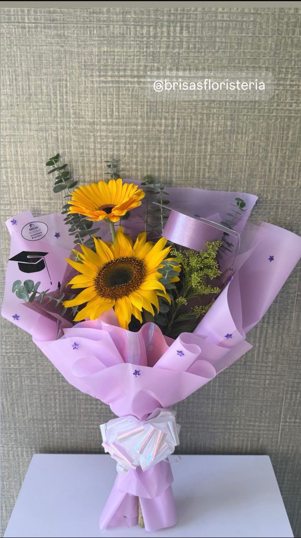 Bouquet de 2 girasoles o gerberas