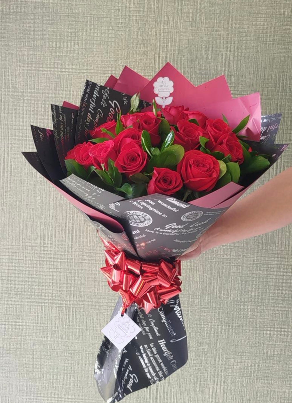 Bouquet grande con 20 rosas