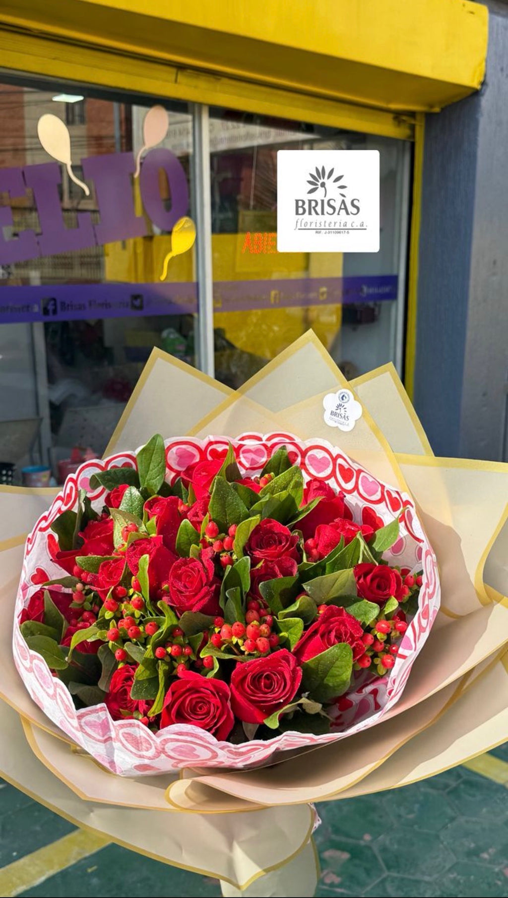 Bouquet grande con 20 rosas