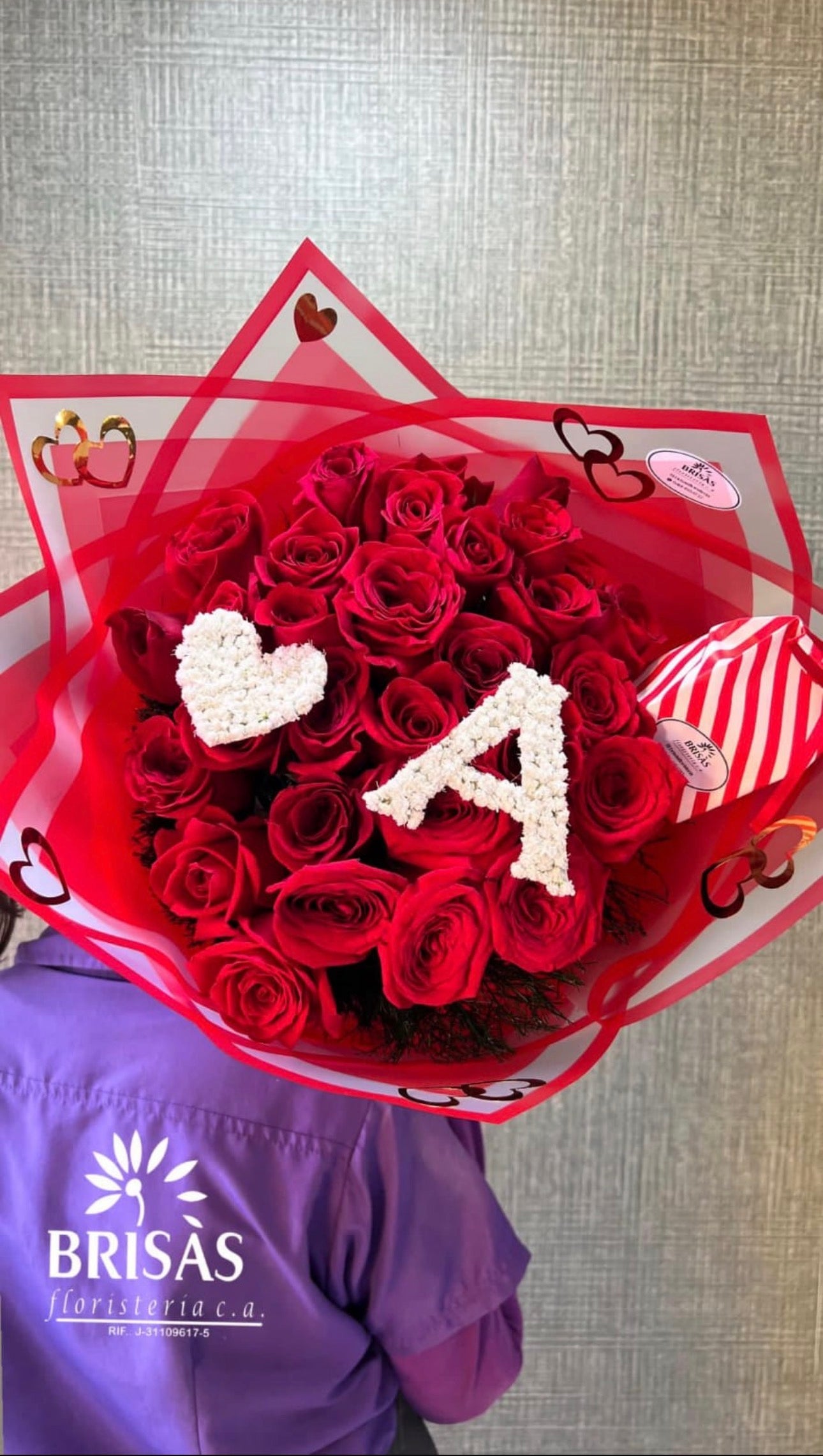 Bouquet con alas o con inicial