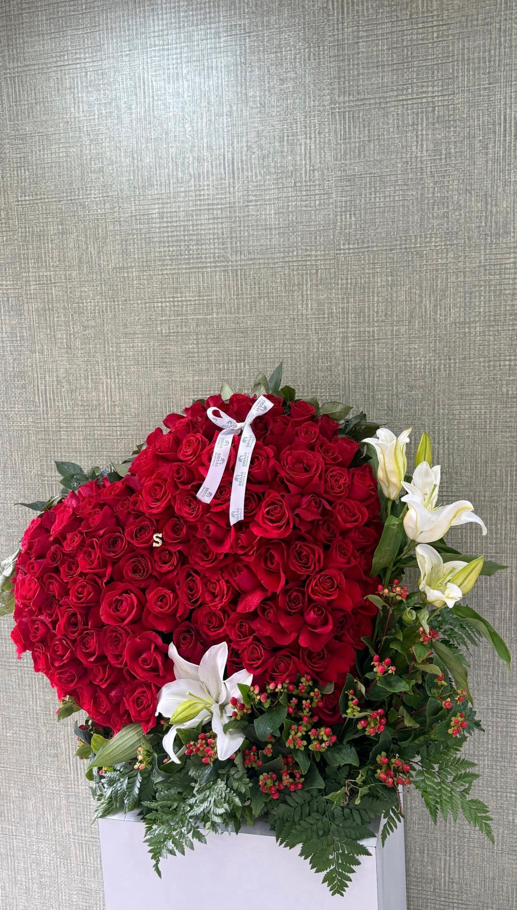 Corazón en rosas