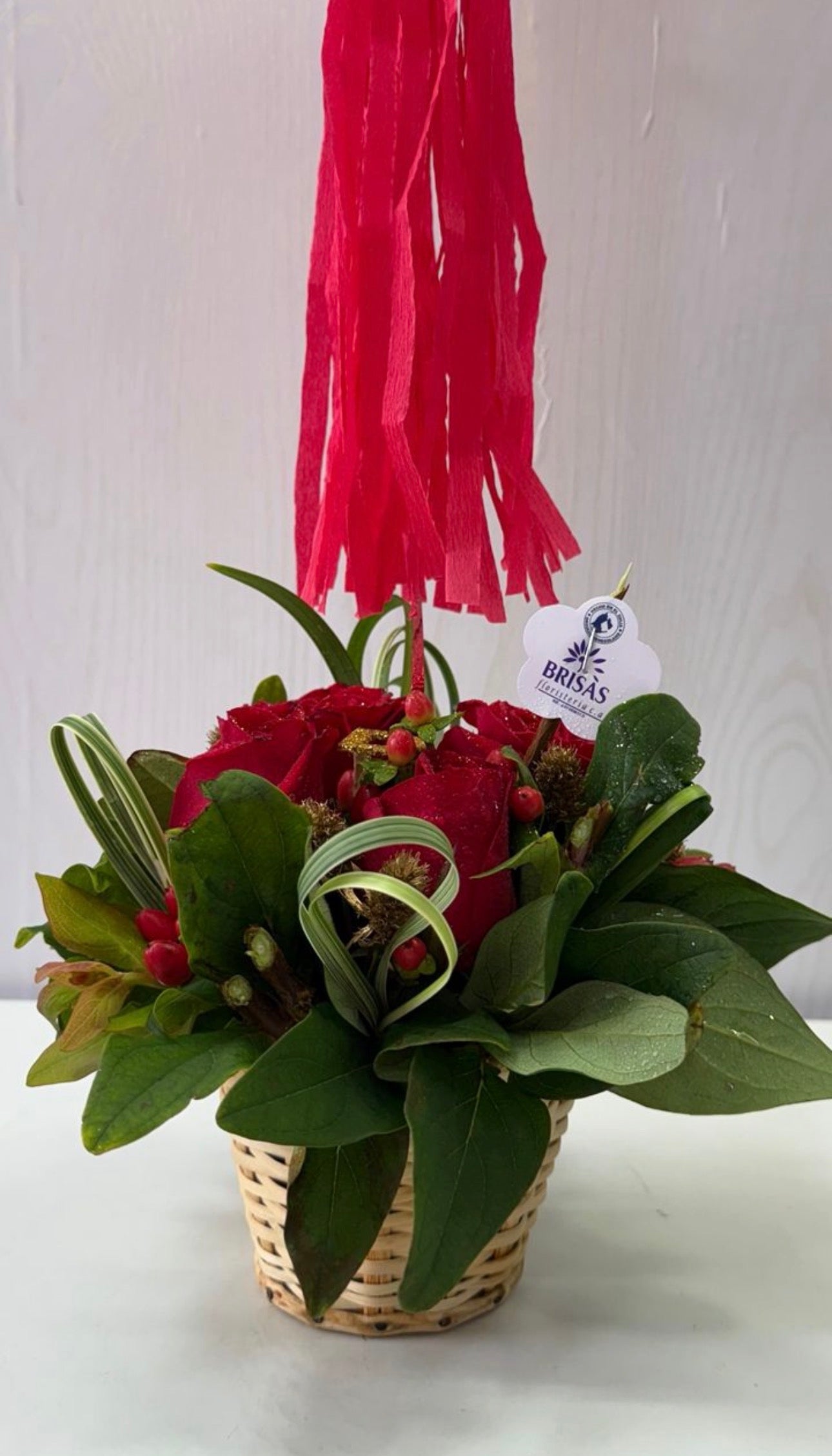 Centro de mesa con globo