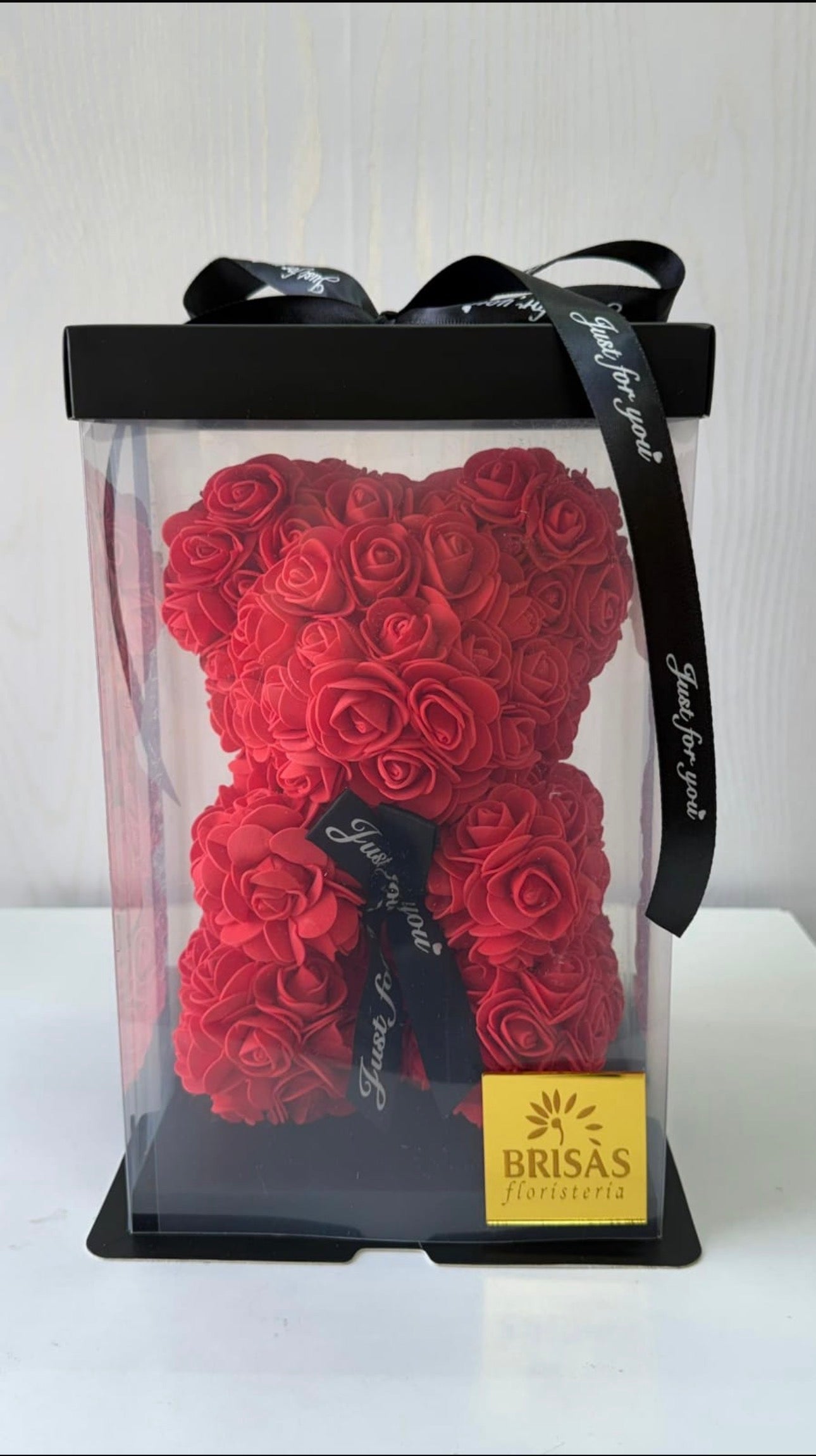 Oso de foami en caja y cinta 30 cm