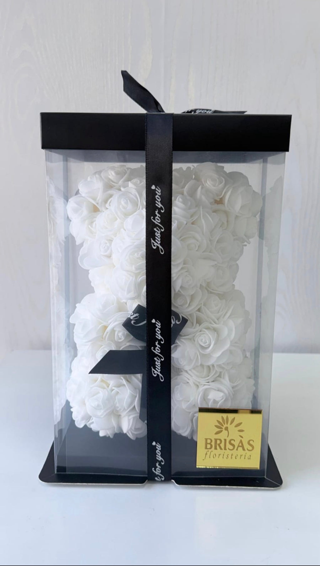 Oso de foami en caja y cinta 30 cm