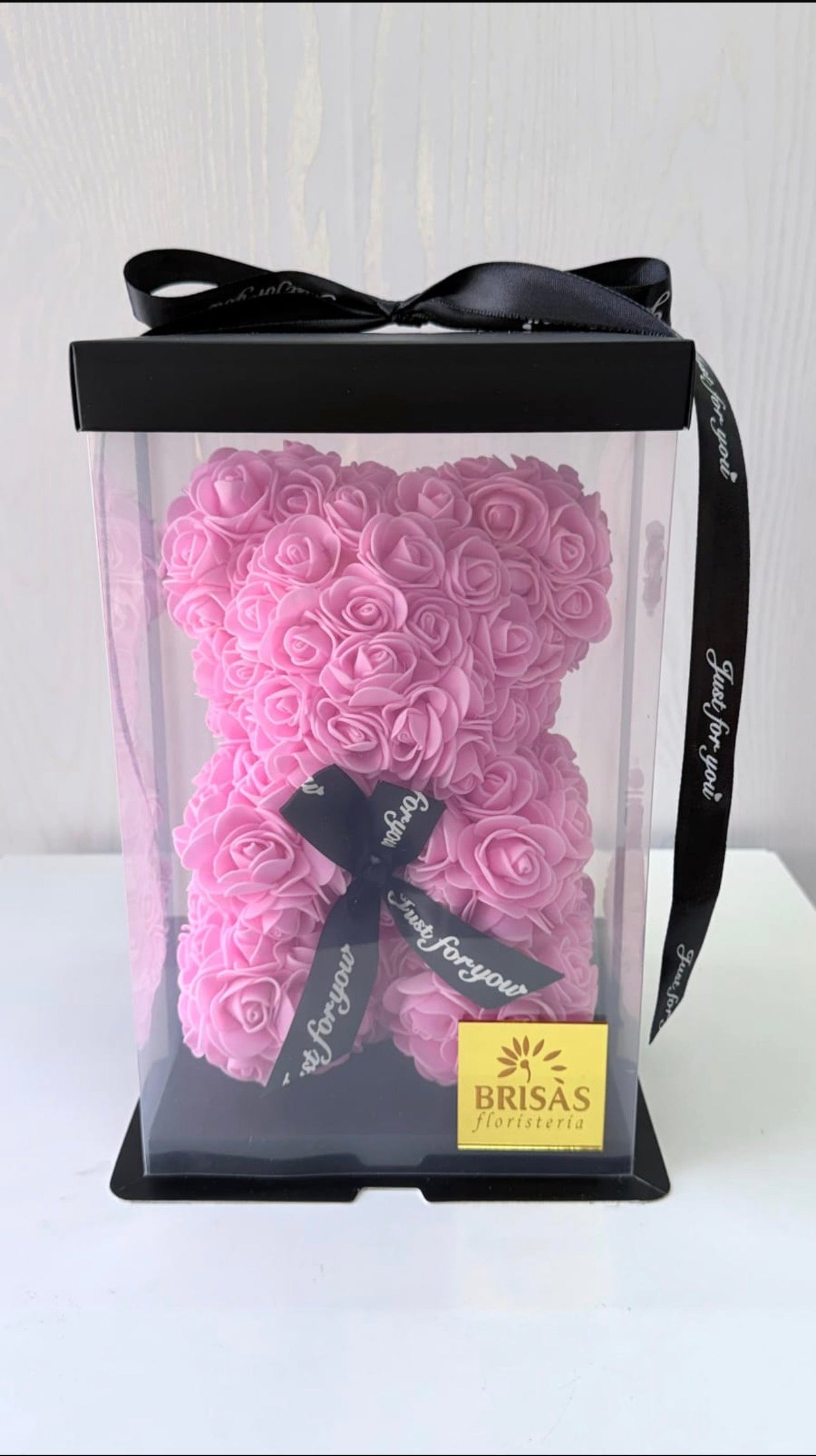 Oso de foami en caja y cinta 30 cm